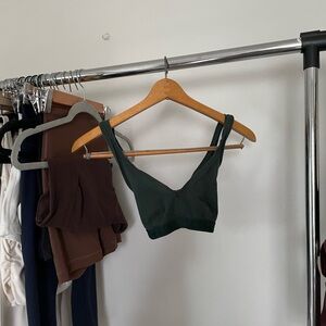 Calvin Klein Dark Green Sports Bra